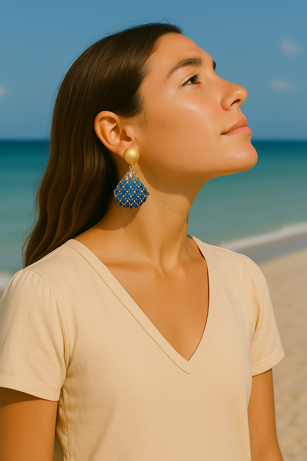 Ocean Wave Miyuki Earrings